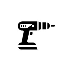 Electric drill icon with transparent background