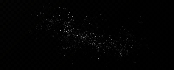 Glow light effect. Vector illustration. Christmas flash. dust	