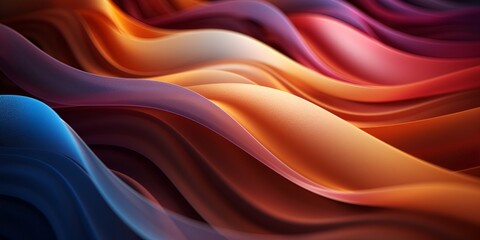 Obraz premium Abstract, colorful background with wooden and cloth waves. bokeh background