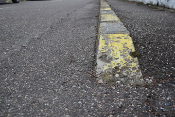 Obraz premium Degraded public road accession way
