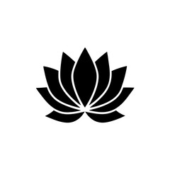 creative details Lotus Blossom Icon vector illustration