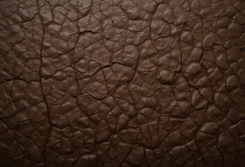 Dark Brown Craquelure Texture: Abstract Mud Crack Pattern