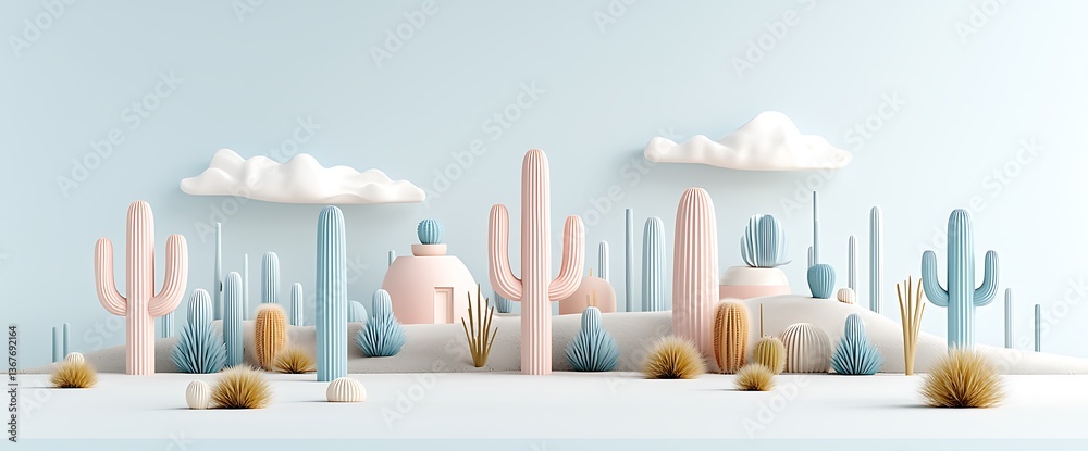 Poster pastel decor objects minimalist home design