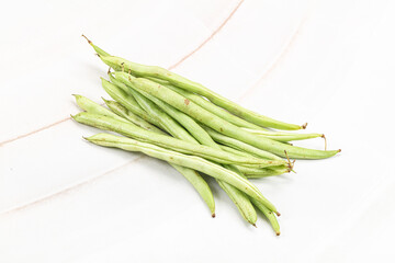 Raw fresh young green bean