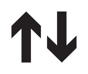 FLECHES VA ET VIENT - ILLUSTRATION VECTORIELLE