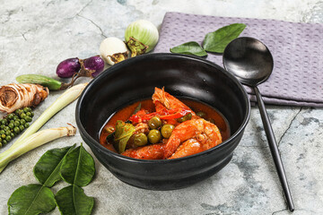 Thai Panang curry witn prawn