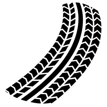 recommend clip art: Download Tire Track Silhouette Vector Clean Black & White Design.