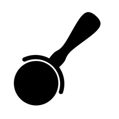 pizza cutter icon vector on white background