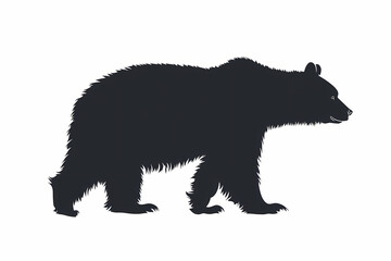 Bear silhouette on white background vector design