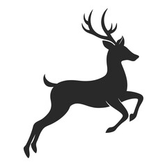 Deer silhouette vector illustration