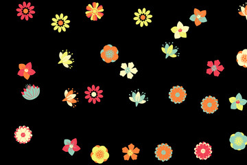 seamless pattern with flowers ,Flowers, Pattern, Seamless, Floral, Design,