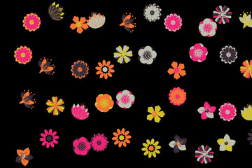 seamless pattern with flowers