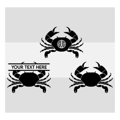crab svg, crab silhouette, seafood svg, crab clipart, crab vector svg, crab, cut file,
Summer Svg, silhouette svg, Split Monogram, Circle Monogram,
