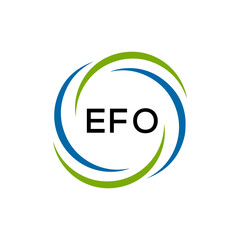 EFO creative minimalist letter logo.