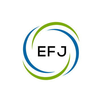EFJ creative minimalist letter logo.