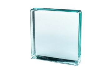 Toughened Glass Isolated on White and Transparent Background PNG Image.
