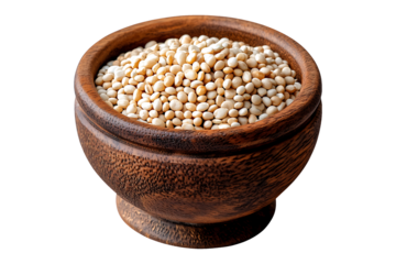 Urad Dal Isolated on White and Transparent Background PNG Image.