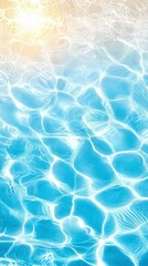 Sunlit rippling water surface poolside nature image bright environment aerial view tranquility concept