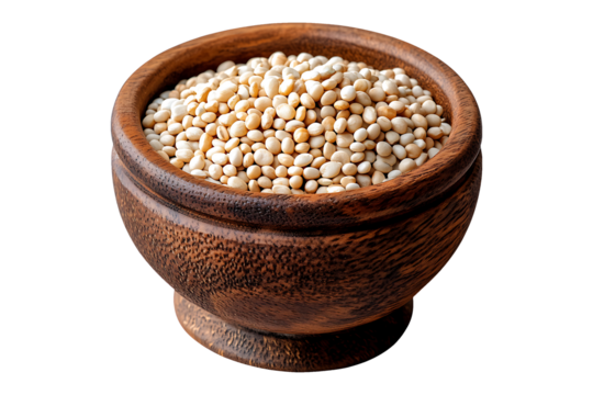 Urad Dal Isolated on White and Transparent Background PNG Image.