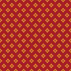 seamless thai gold graphic on red background illustration