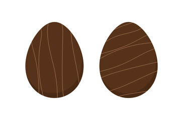 Chocolate easter egg set.