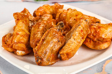 Grilled spicy chili chicken wings