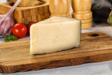 Sheep hard cheese Caprino Romano