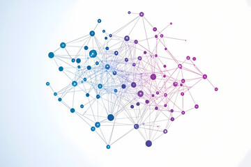 Network nodes and connectivity vector logo design
