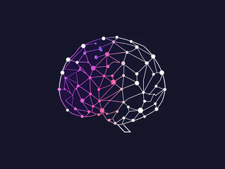 Intricate Neural Network Vector Logo Design