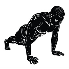 running and workout silhouette vector style