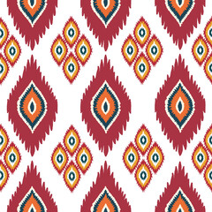 vector seamless pattern with ethnic ornament. ethnic boho seamless pattern with floral ornament....