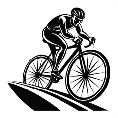 Naklejka premium running and workout silhouette vector style