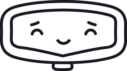 Cute Robot Face Doodle