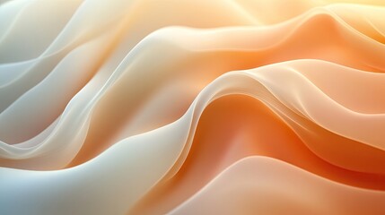 Obraz premium An abstract design with flowing lines and soft colors in a smooth gradient