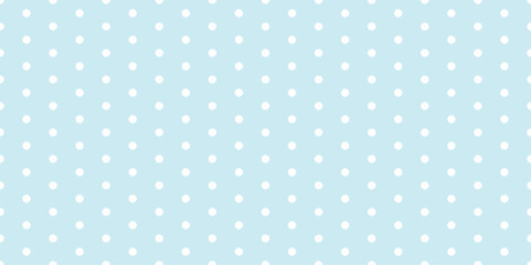 Blue Polka Dot Seamless Pattern on Light Background. Soft Repeating Circle Design for Baby Shower, Fabric, Wallpaper, Gift Wrap, Scrapbook, and Cute Decor Projects © Hasan_Sumon