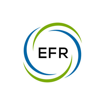 EFR creative minimalist letter logo.