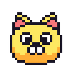 猫のピクセルアート