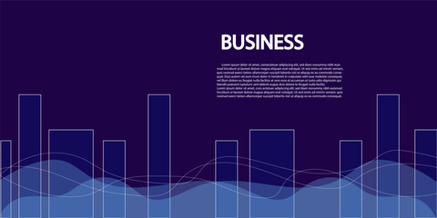 Blue Business digital background, technology, abstract cyber nano communication, minimal background, innovation future tech data, internet network connection, Ai big data, white, square, wave, box