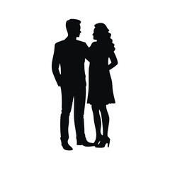 silhouette of a couple
