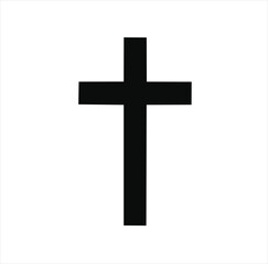 cross on a white