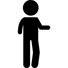 Man Pointing Side Gesture