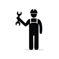 businessman with a wrench