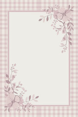 Floral Frame Template