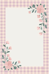 Floral Frame Template