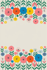 Obraz premium Floral Frame Template