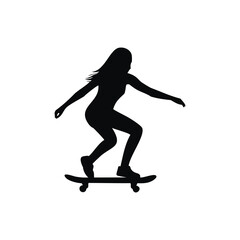 silhouette of a skateboarder