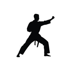 silhouette of a man jumping