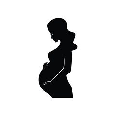 Fototapeta premium pregnant woman silhouette