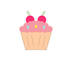 cupcake with cherry