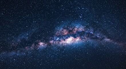 Fototapeta premium Stunning view of the galaxy showcasing vibrant stars and cosmic dust